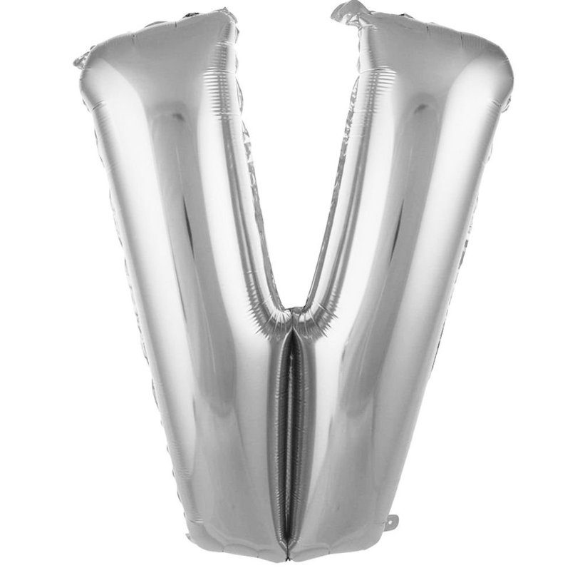 Folyo Balon Gümüş V 40 İnç 100 Cm